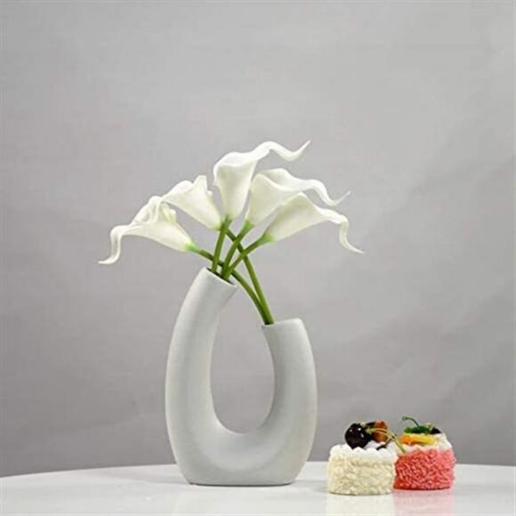 Artificial 20pcs White Calla Lily Flowers with Soft Latex Materials - Picture 3 of 7